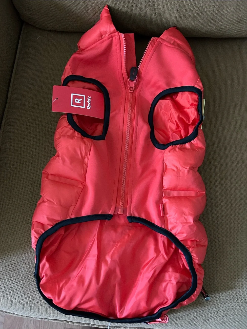 Reddy Denim dog jacket red size large